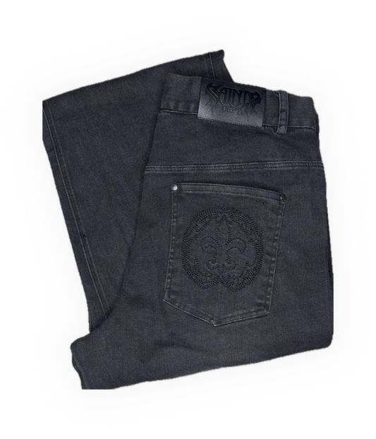Distressed Flared Jeans