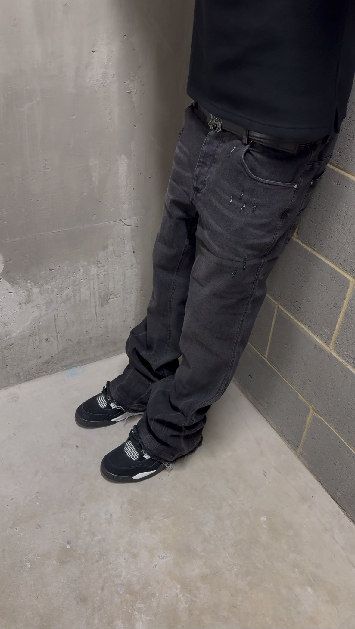 Distressed Flared Jeans