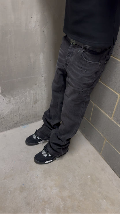 Distressed Flared Jeans